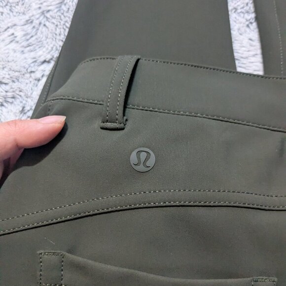 Lululemon Green Pants City Sleek 5 Pocket Pant Office Work Pants Size 2 - Picture 11 of 11